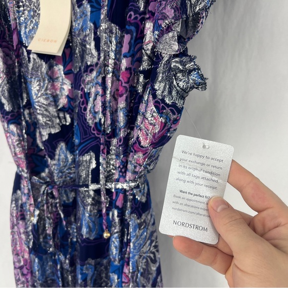 NWT Ciebon Elegant Dress in Blue and Purple - Picture 8 of 15